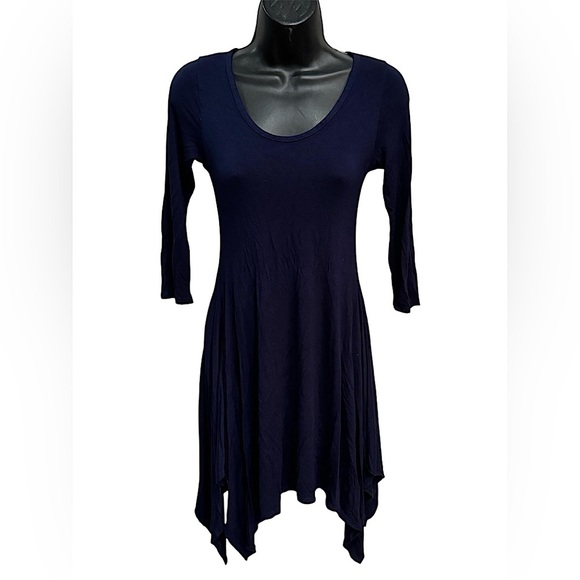 Rue 21 Navy Blue tunic shirt MEDIUM - Picture 1 of 5